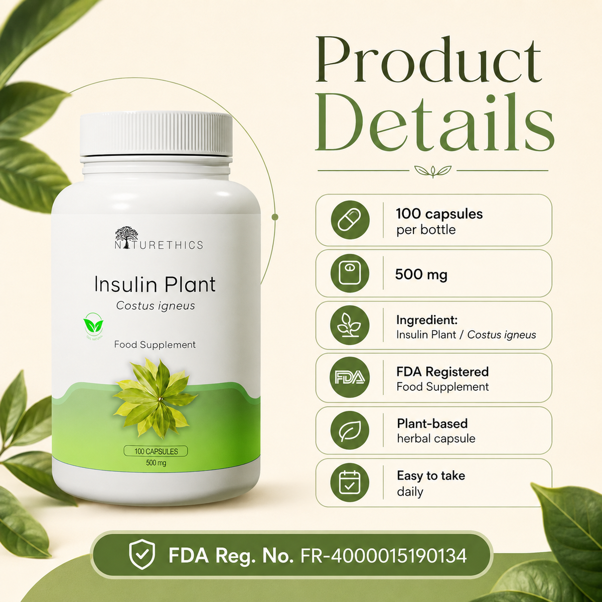 Insulin Plant Capsules 100s