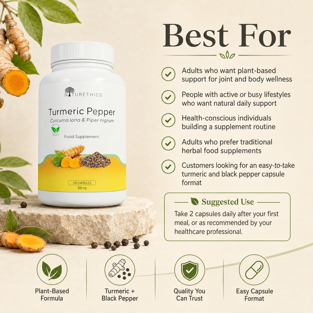 Turmeric Black Pepper Capsules 100s