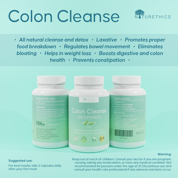 Colon Cleanse Capsules 100s